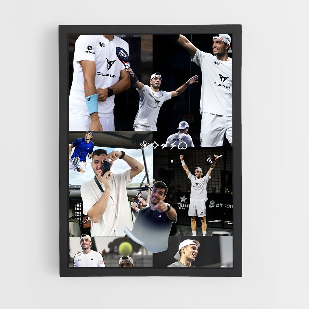 Poster Tennis en Action – affiche Padel (vue 2)